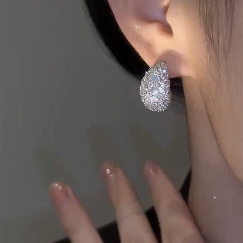 Vintage Chunky Dome Drop Earrings