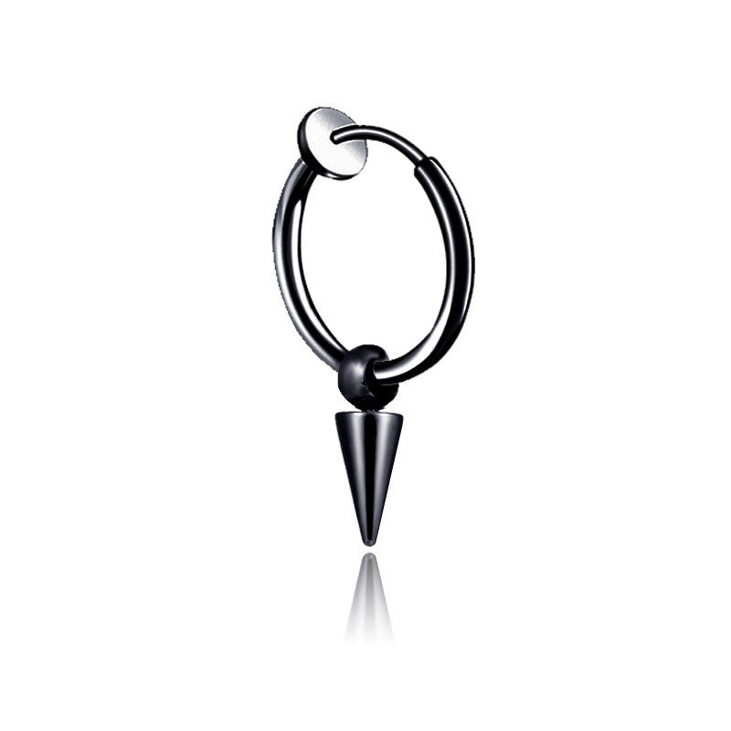 Stainless Steel Tassel Earrings Titanium