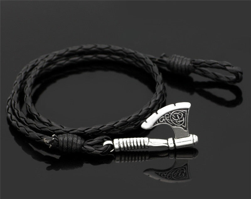 Casual Axe Leather Multi-layer Bracelet