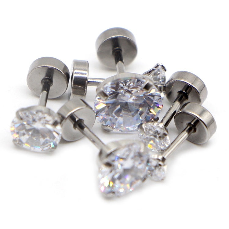 Crystal Zircon Ear Studs Earrings
