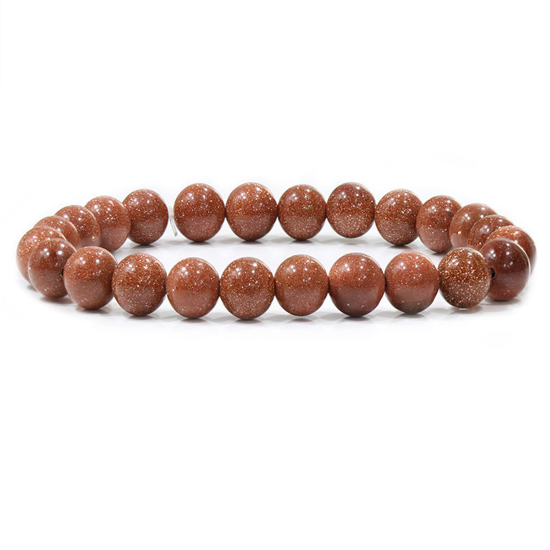 Natural Stone Beaded Elastic Bracelet