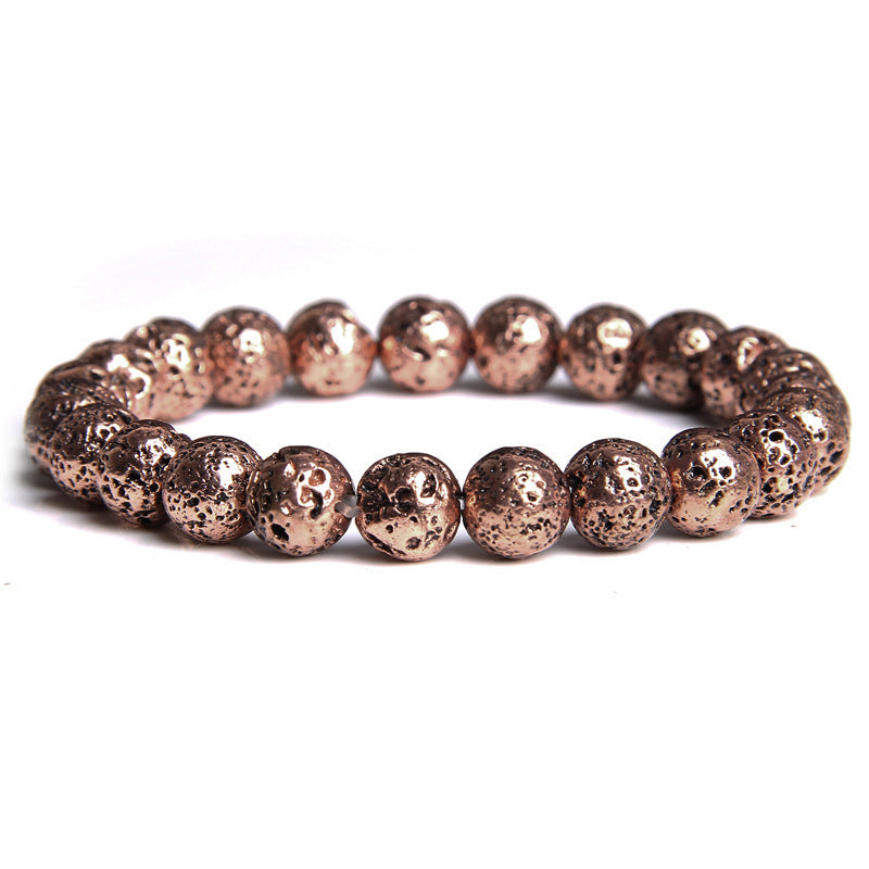 Natural Stone Beaded Elastic Bracelet