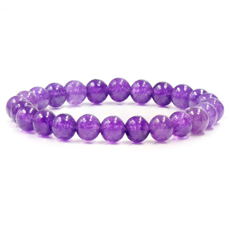 Natural Stone Beaded Elastic Bracelet