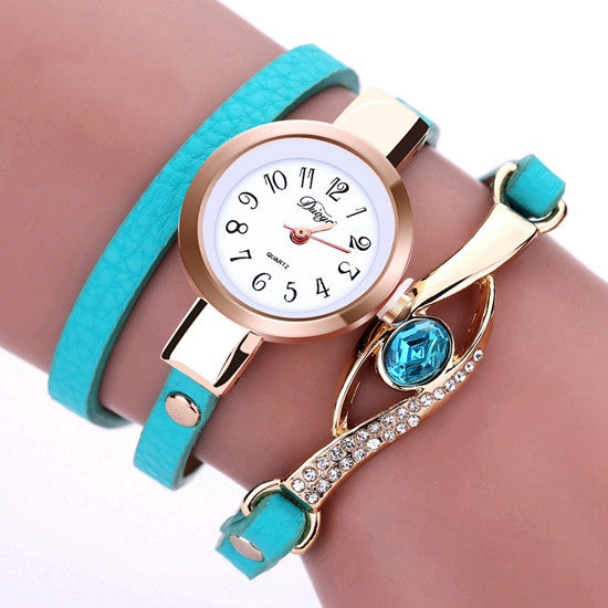 New Fashion Women's Belt Three Circle Wristwatch