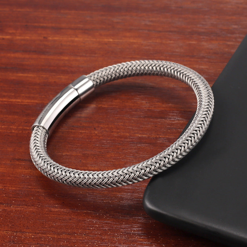 Wire braided bracelet