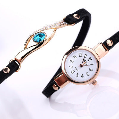 New Fashion Women's Belt Three Circle Wristwatch