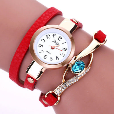 New Fashion Women's Belt Three Circle Wristwatch