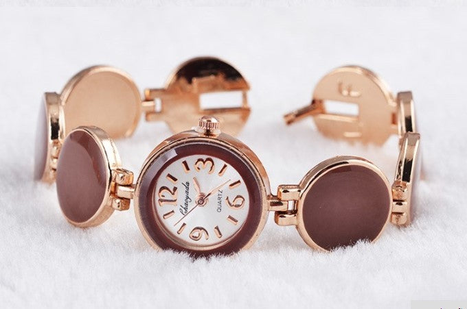 Watch Fashion Casual 5 Colors Round Dial Bracelet