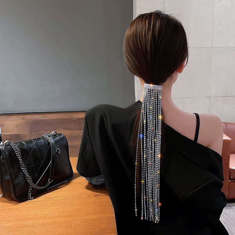 Bijoux Long Tassel Crystal Hair Accessories