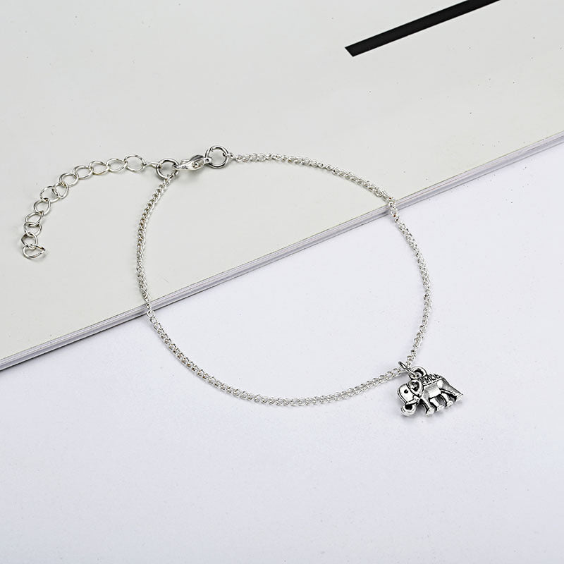 Sun Elephant Multilayer Retro Fashion Lady Anklet, Alloy Anklet