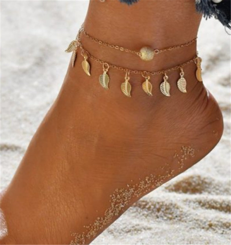 Popular Set Of Three Sets Of Fishbone Chain Crystal Double-sided