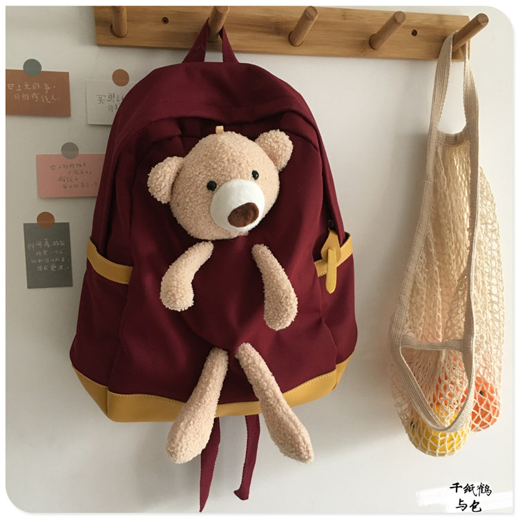 Cartoon Bear Schoolbag