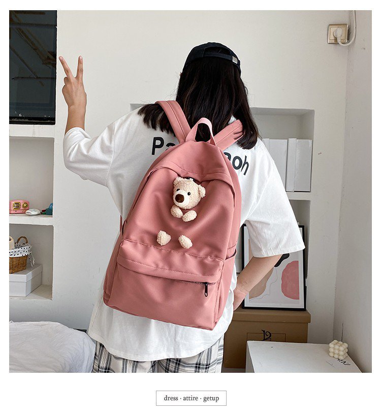 Cartoon Bear Schoolbag