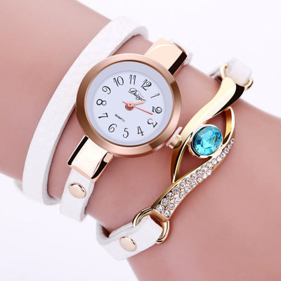 New Fashion Women's Belt Three Circle Wristwatch