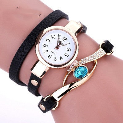 New Fashion Women's Belt Three Circle Wristwatch