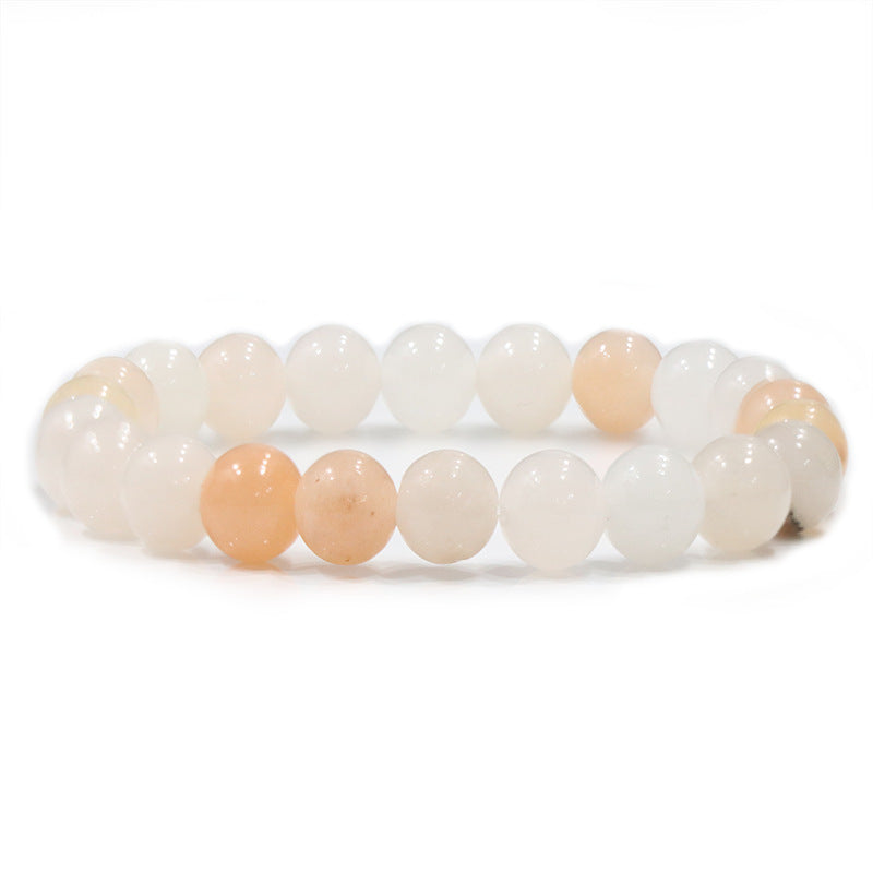 Natural Stone Beaded Elastic Bracelet