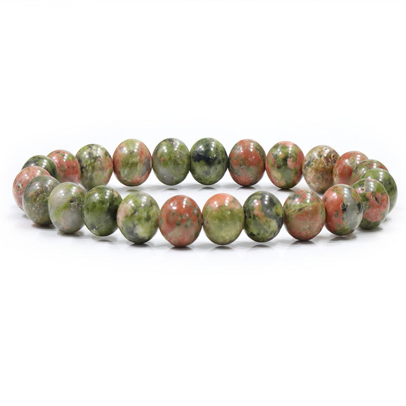 Natural Stone Beaded Elastic Bracelet