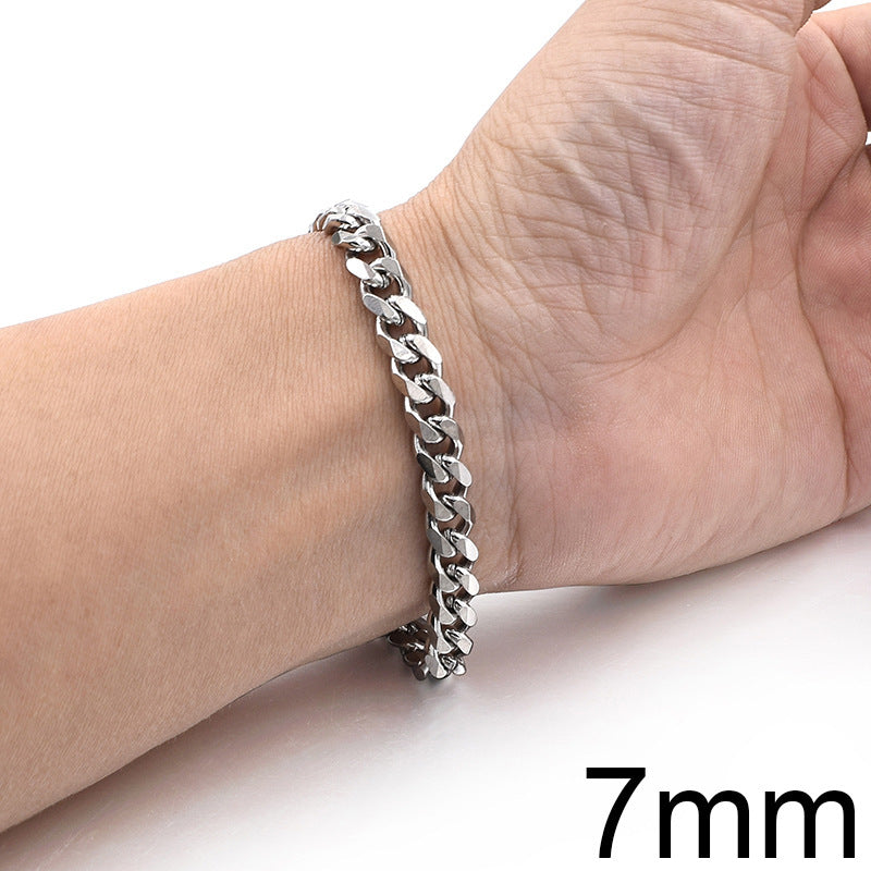 Titanium Steel Cuban Bracelet
