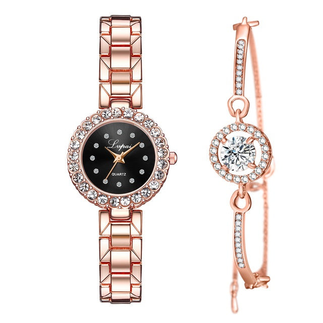 Watches-Set Bangle Clock Bracelet