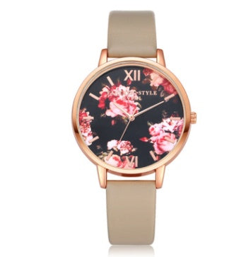 High Quality Fashion Leather Strap Women Watch