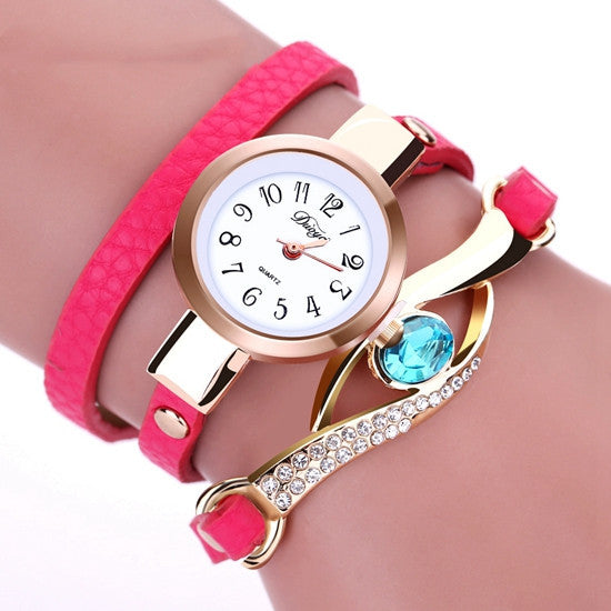 New Fashion Women's Belt Three Circle Wristwatch