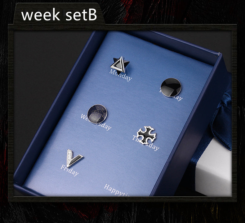 925 Silver Men's Earrings single fashionable silver earrings