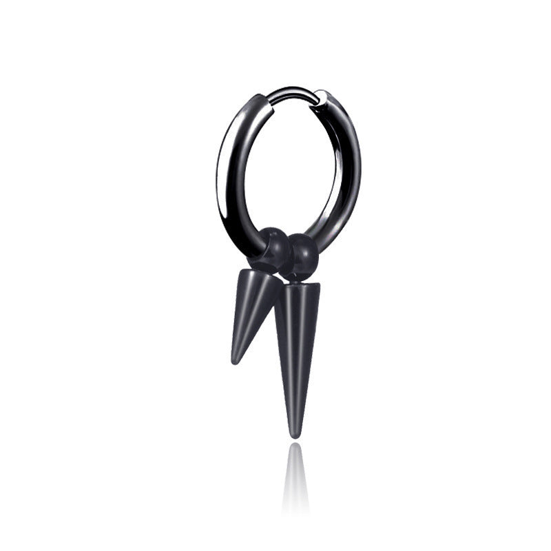 Stainless Steel Tassel Earrings Titanium