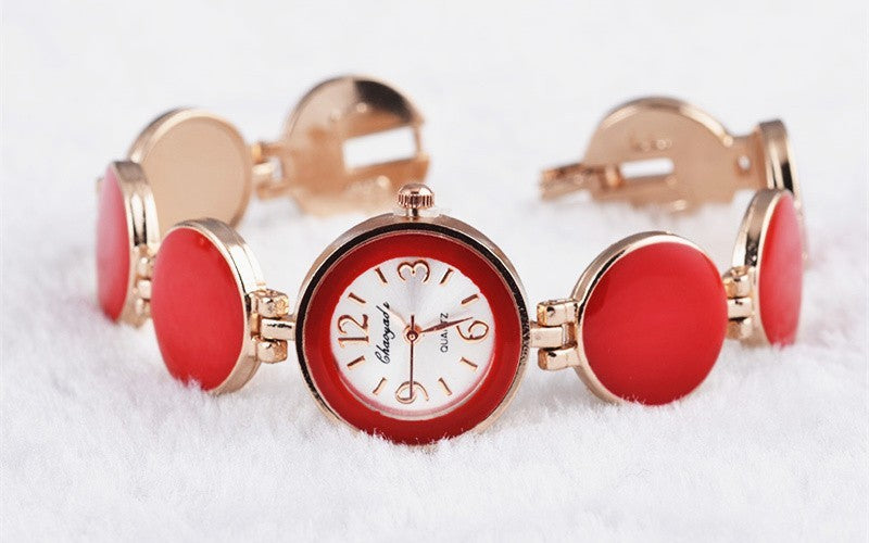 Watch Fashion Casual 5 Colors Round Dial Bracelet