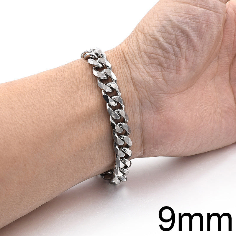 Titanium Steel Cuban Bracelet