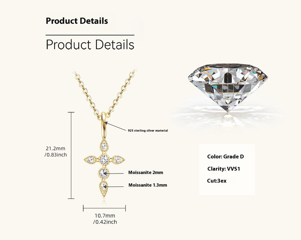 Cross Diamond Necklace