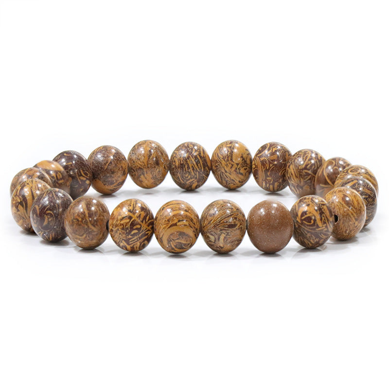 Natural Stone Beaded Elastic Bracelet