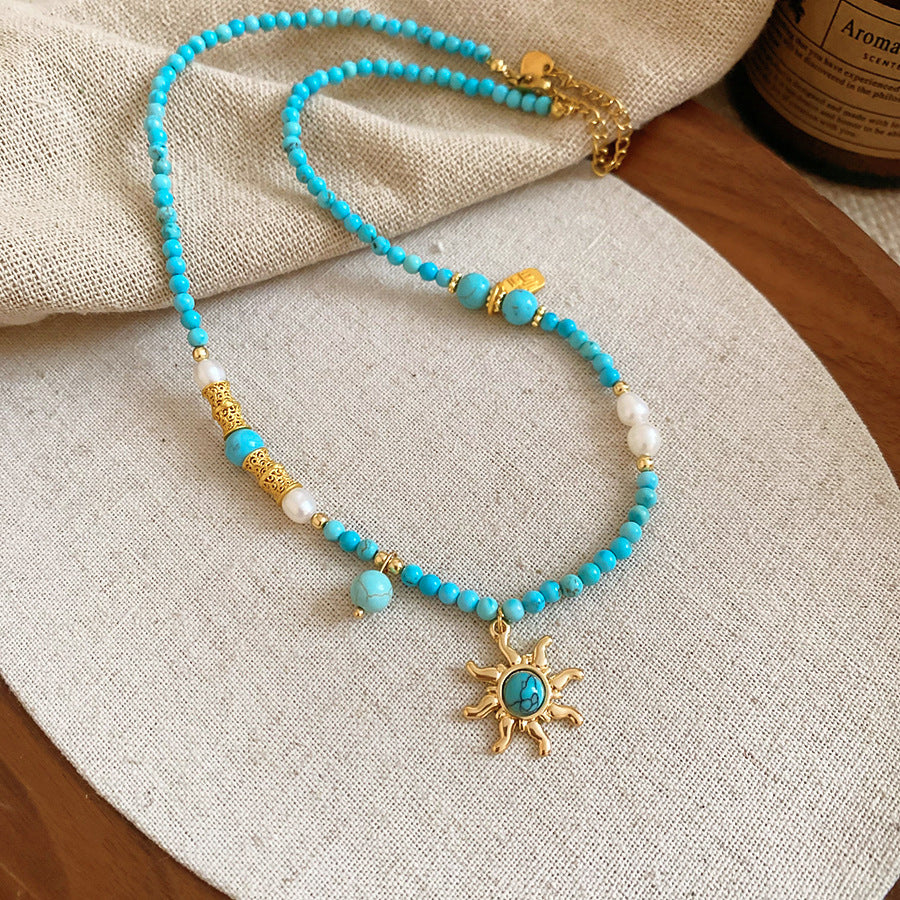 Sun Necklace French Royal Style