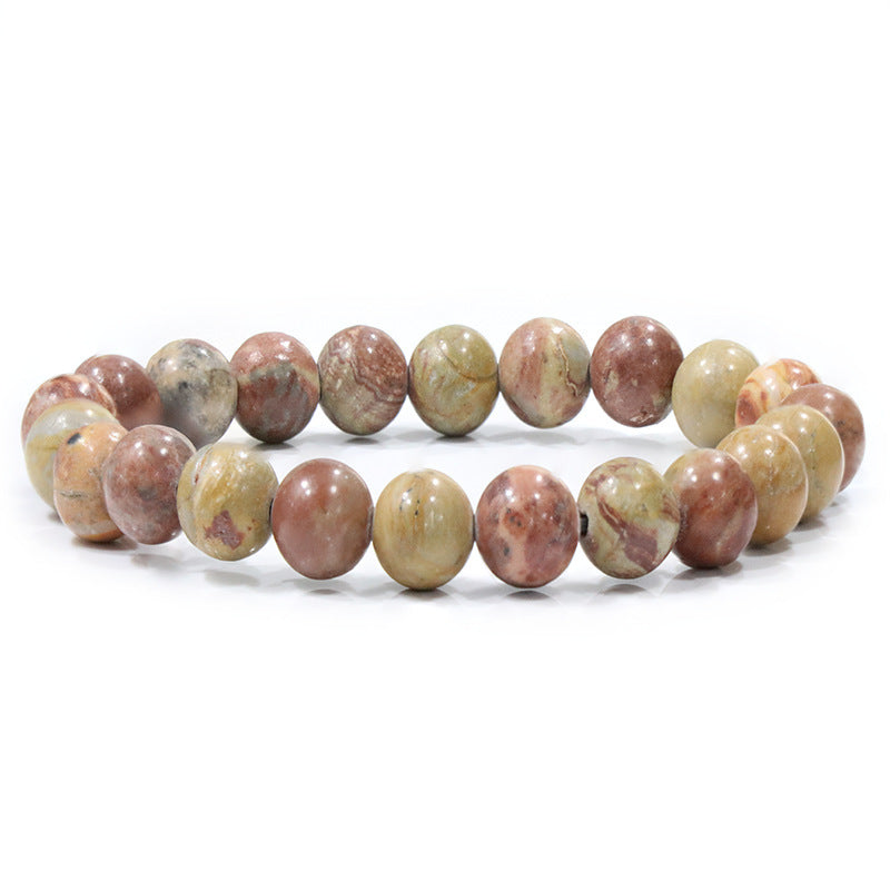 Natural Stone Beaded Elastic Bracelet