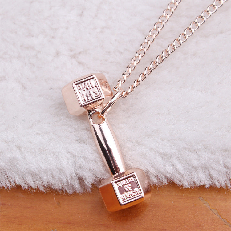 dumbbell Necklace
