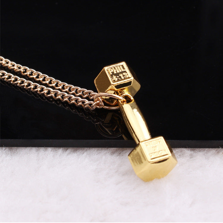 dumbbell Necklace