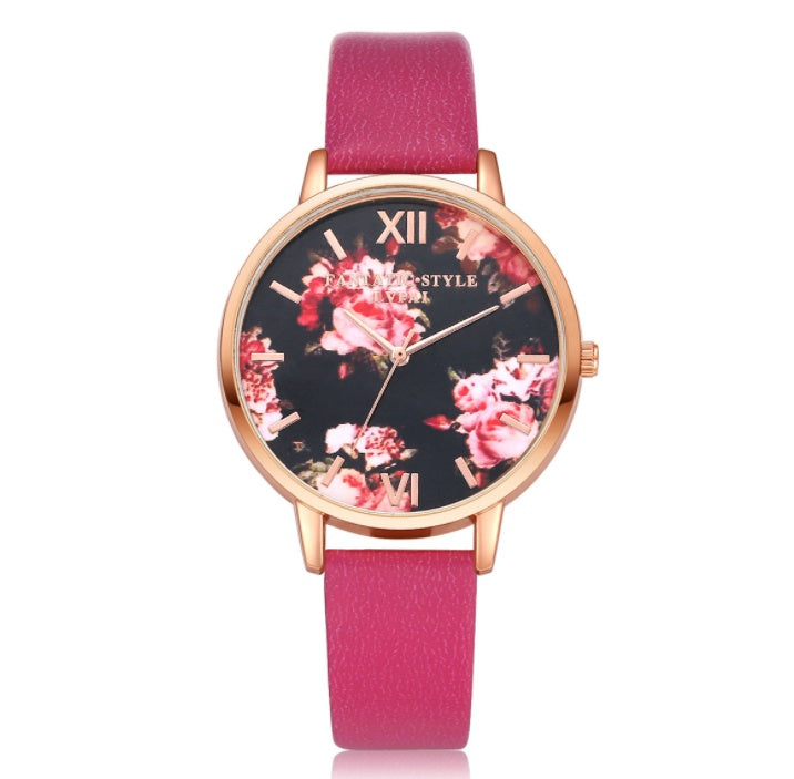 High Quality Fashion Leather Strap Women Watch