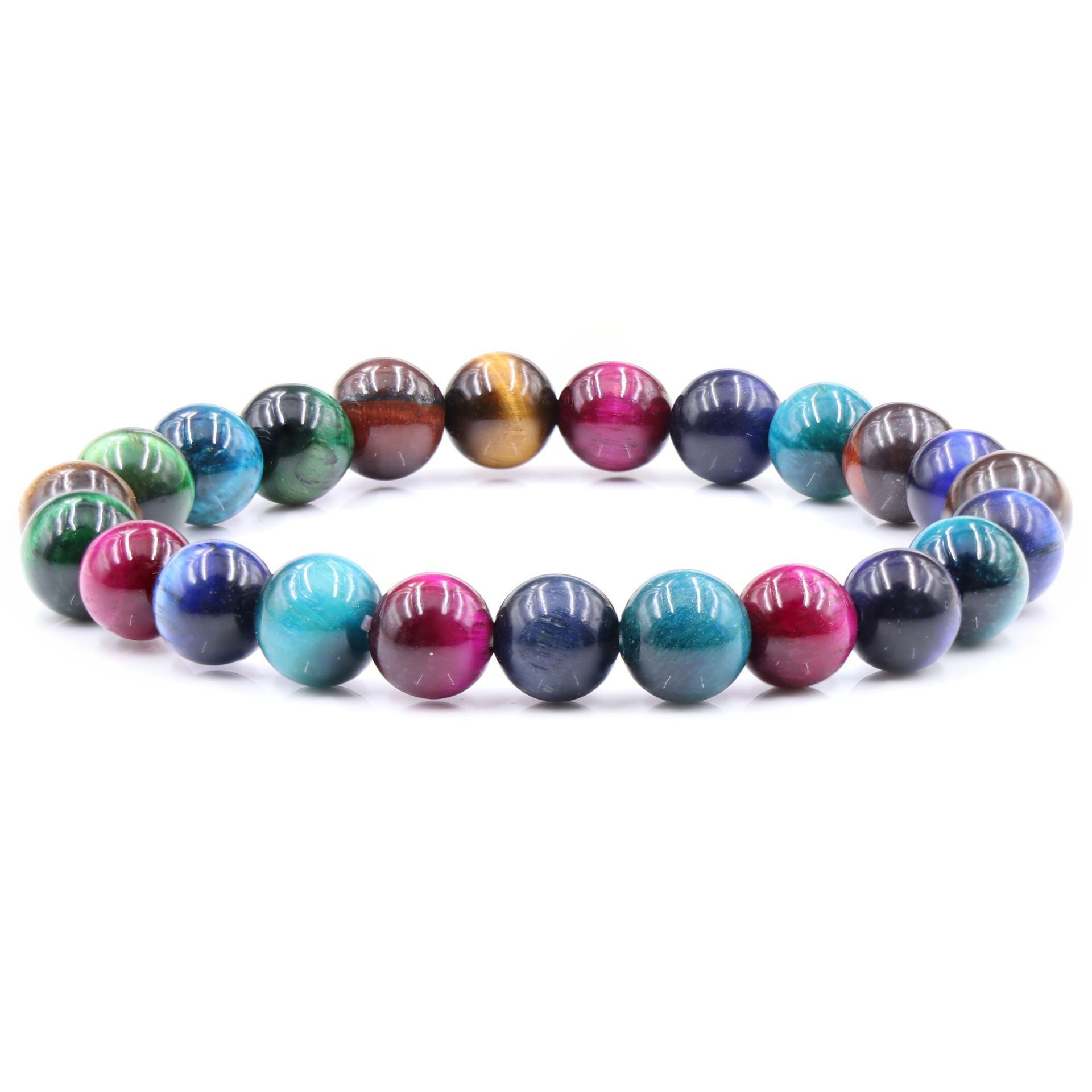 Natural Stone Beaded Elastic Bracelet