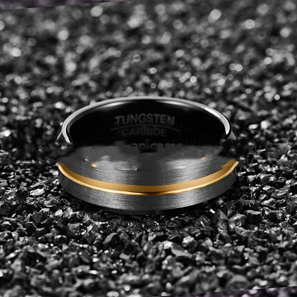Frosted Surface Tungsten Ring