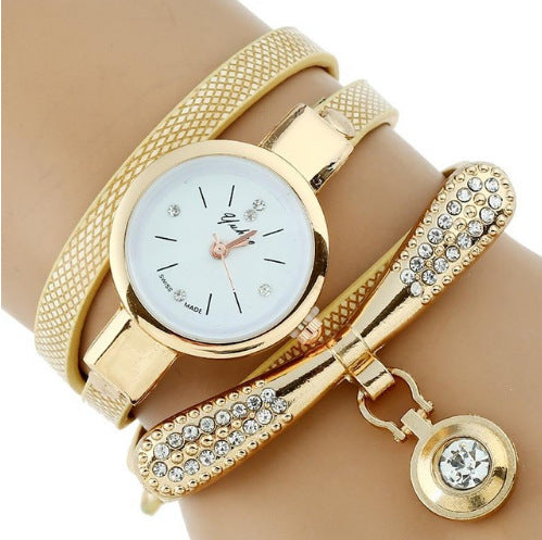 Luxury Gold Bracelet Watch Wristwatch