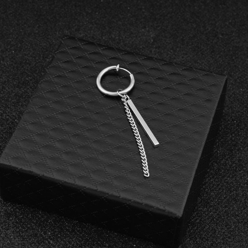 Square Stick Chain Earrings