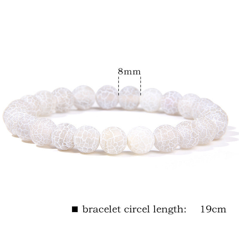 Natural Stone Beaded Elastic Bracelet