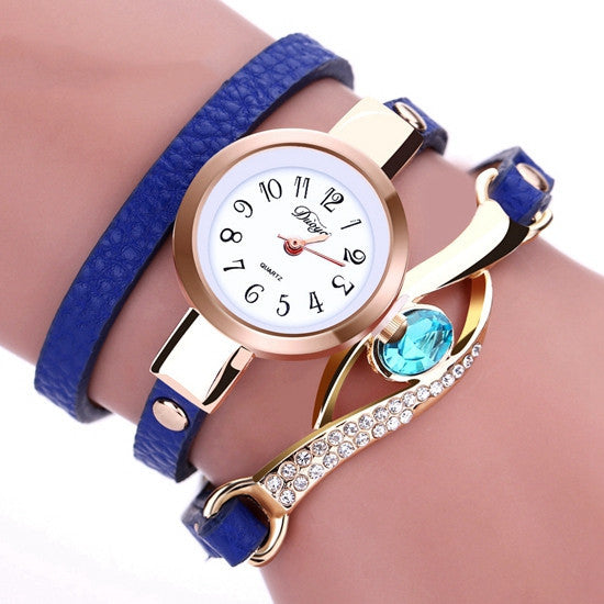New Fashion Women's Belt Three Circle Wristwatch