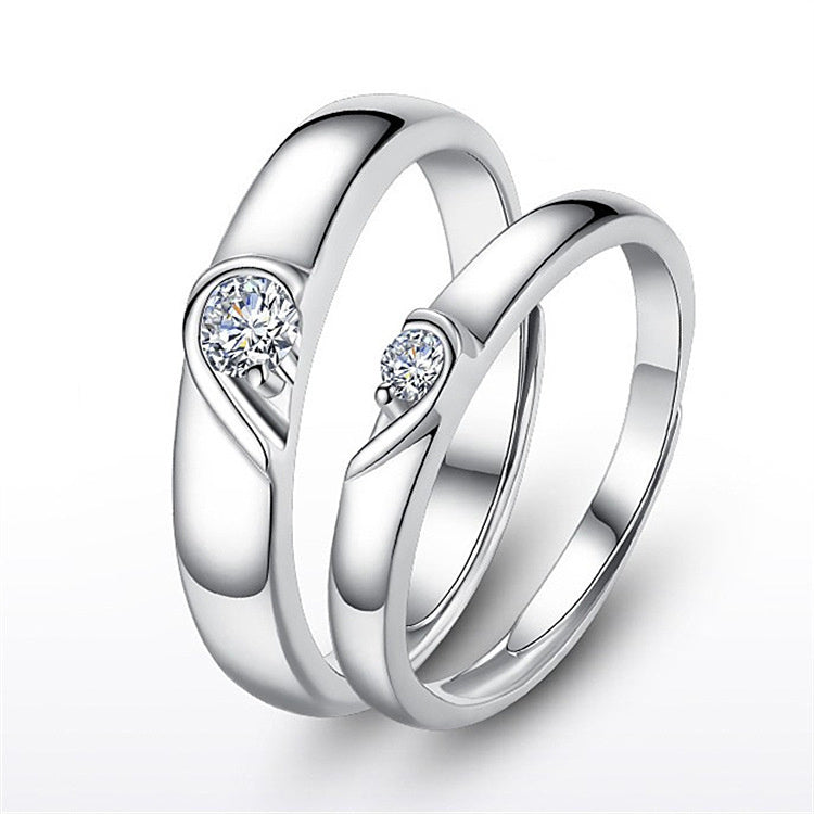 wedding ring engagement diamond ring men and women marriage wedding heart