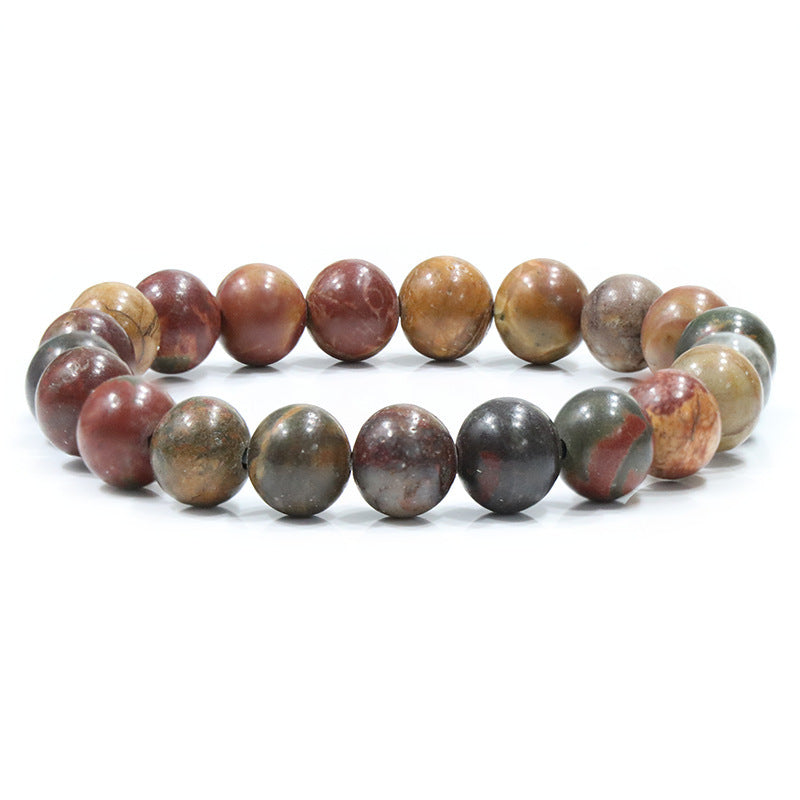 Natural Stone Beaded Elastic Bracelet