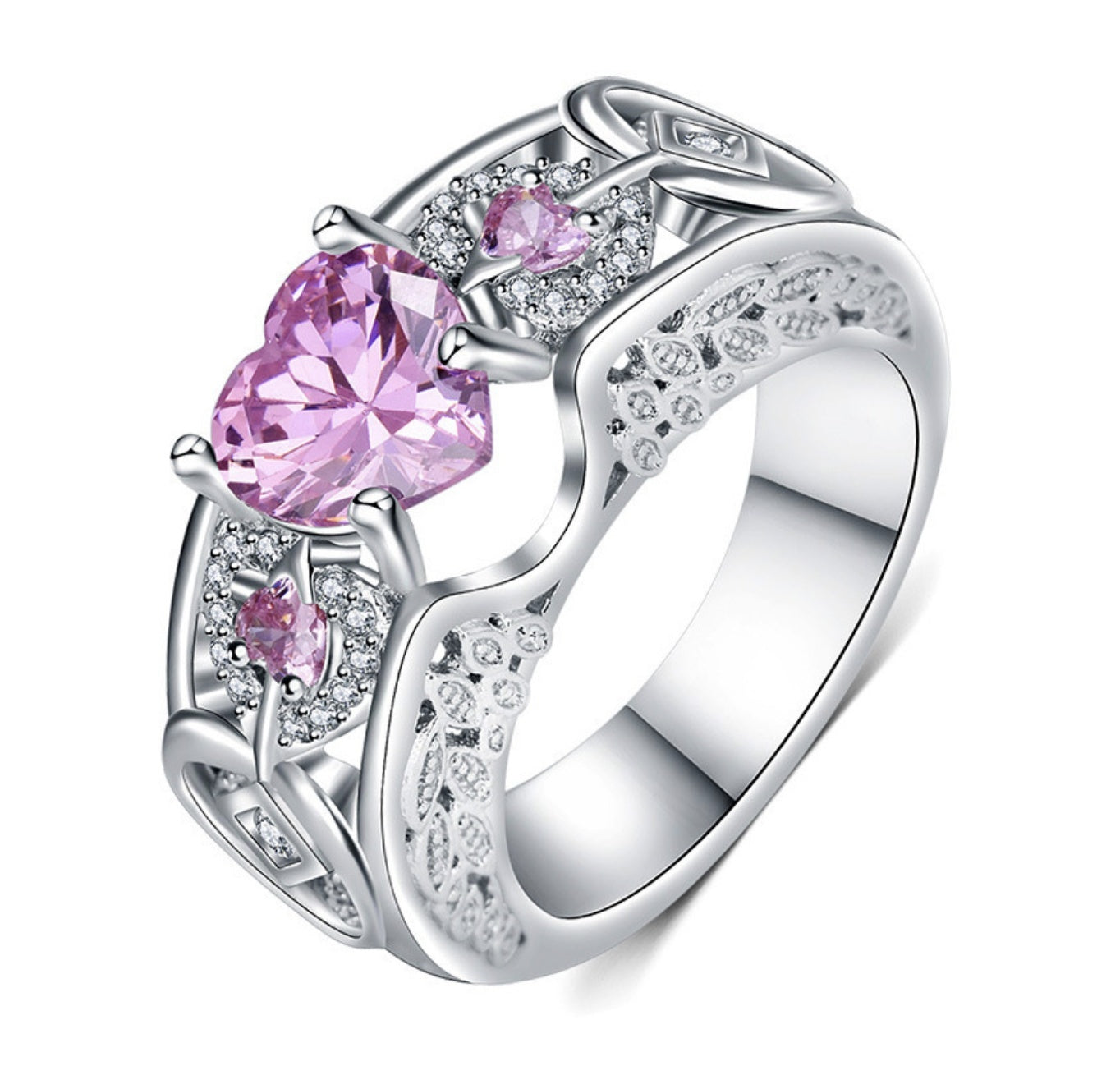 Ring Heart-shaped Ruby