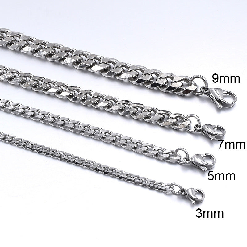 Titanium Steel Cuban Bracelet