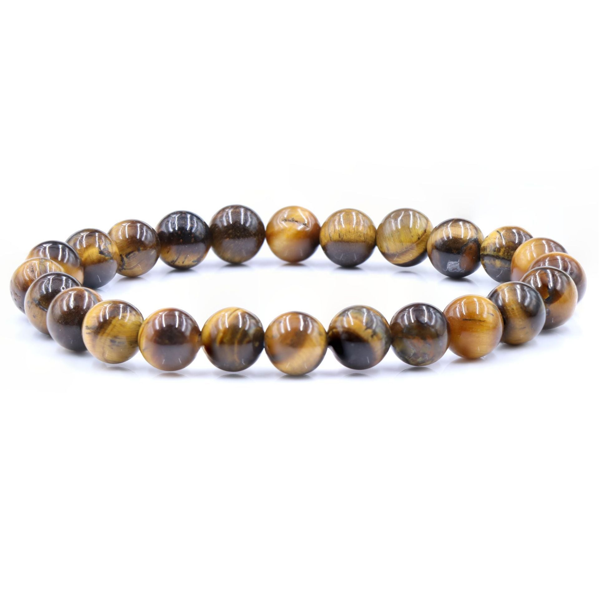 Natural Stone Beaded Elastic Bracelet