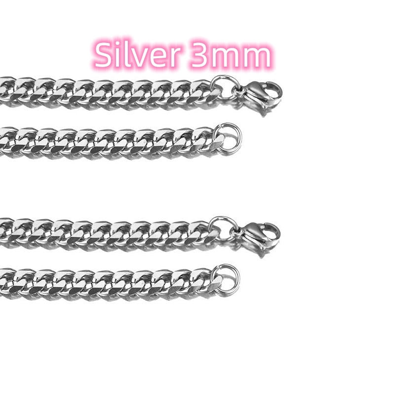 Titanium Steel Cuban Bracelet