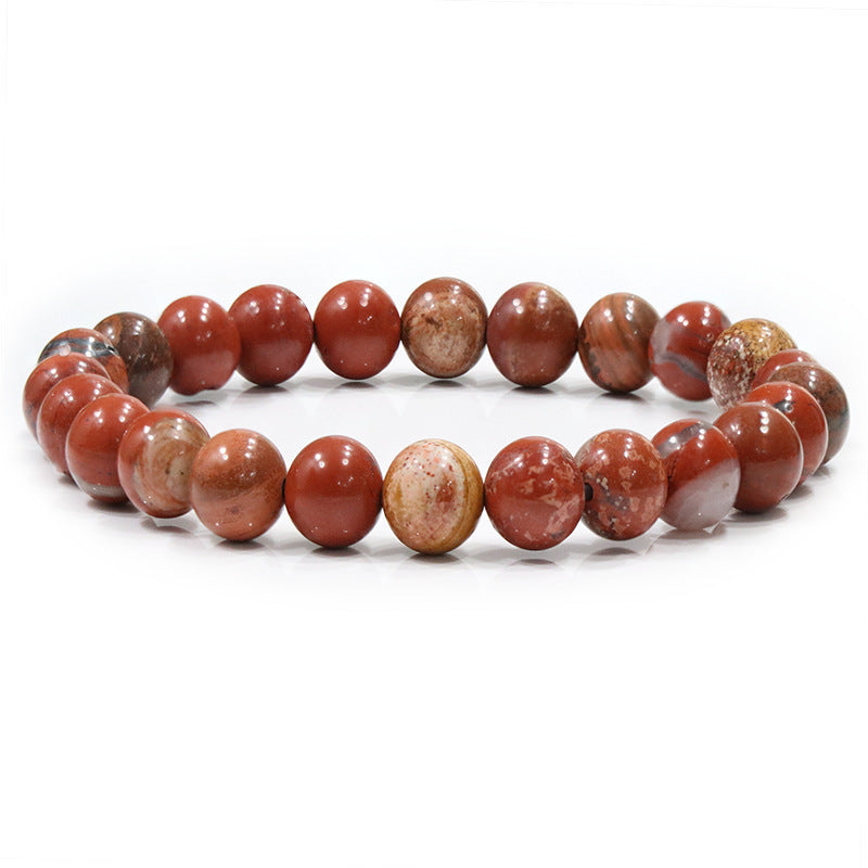 Natural Stone Beaded Elastic Bracelet