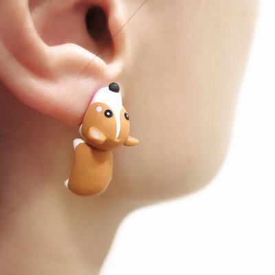 Cute Animal Bite Earring Dinosaur Stud Suitable